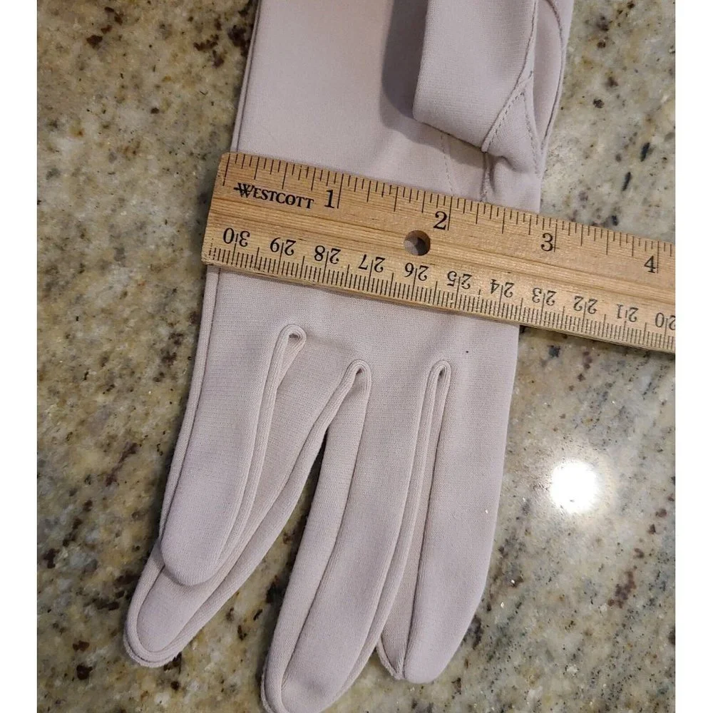 New! Vintage One Size Fits All Stretch Formal Nylon Gloves 15.5